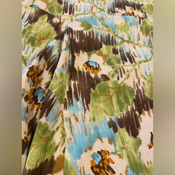 Vintage R.Q.T. Floral A-line Short MIDI Skirt Size 16 - Picture 2 of 7